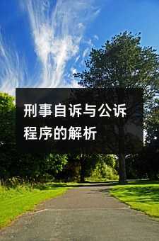 刑事自诉与公诉程序的解析
