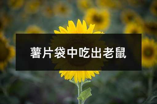 薯片袋中吃出老鼠