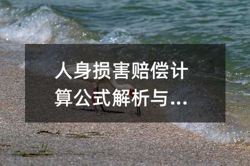 人身损害赔偿计算公式解析与应用