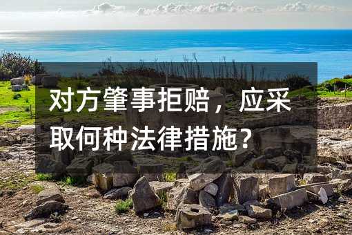 对方肇事拒赔，应采取何种法律措施？